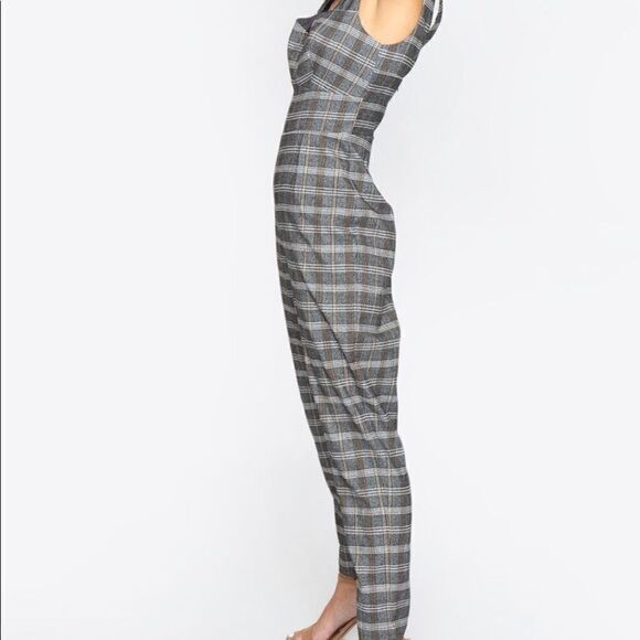 Sugar Lips Glen Plaid Jumpsuit - Picture 2 of 8